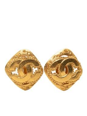 Chanel Cc Logo Clip-On Earrings Metal #275894C73B